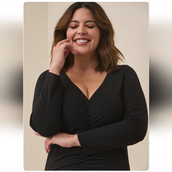 Jersey Shirred Bodycon Dress - Picture 5 of 6